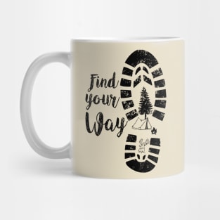 Find your Way Outdoor Hike Camping Mug